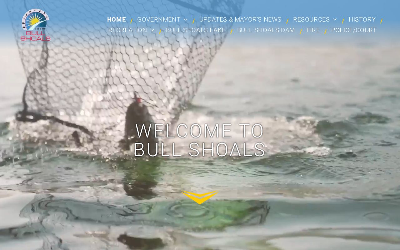 Bull Shoals official city page with City Hall and Police Department contact